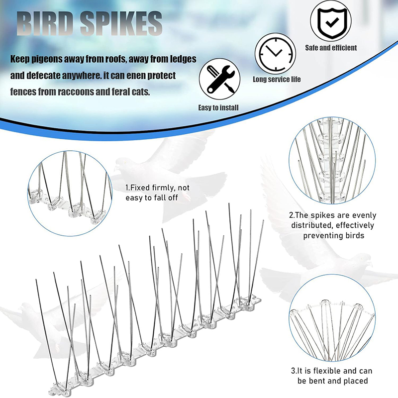 Paku Burung Baja Tahan Karat 2 - Smart Garden Fence ulasan dan harga