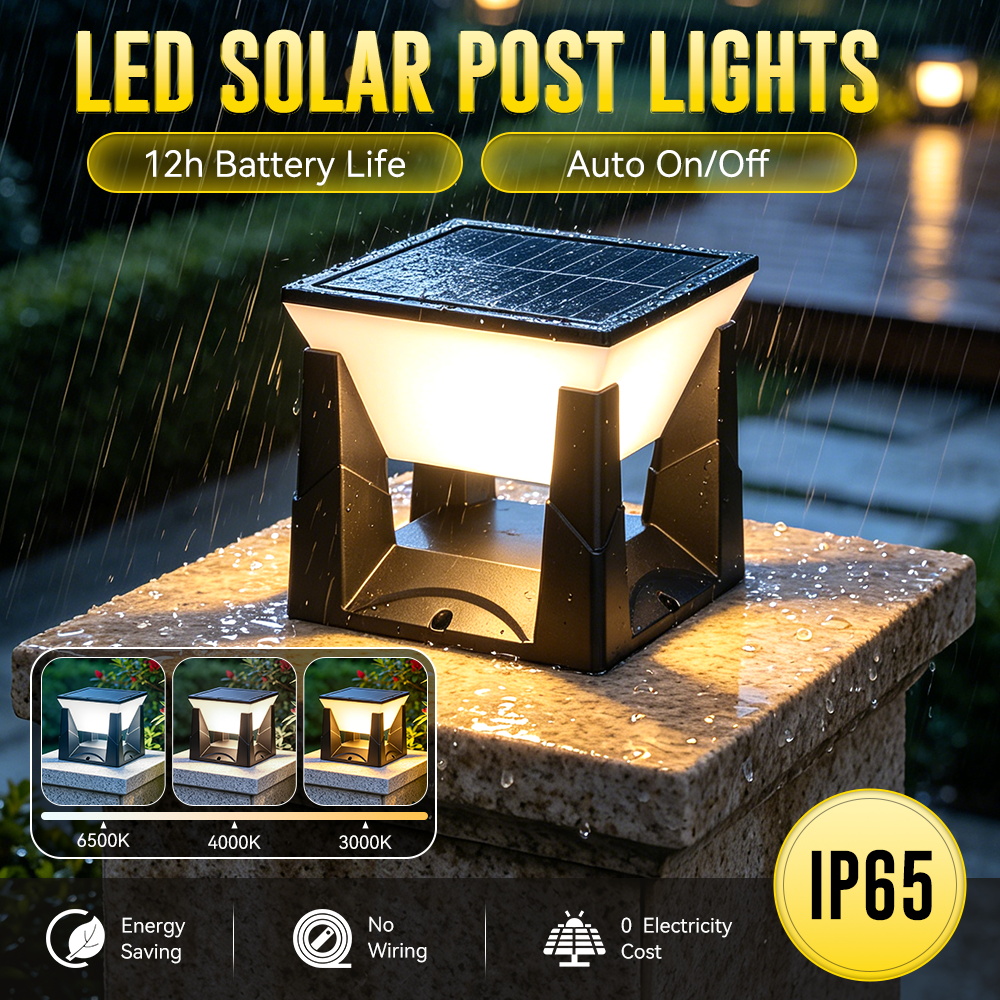 Lampu Tiang Tenaga Surya 3 War - Smart Garden Fence ulasan dan harga