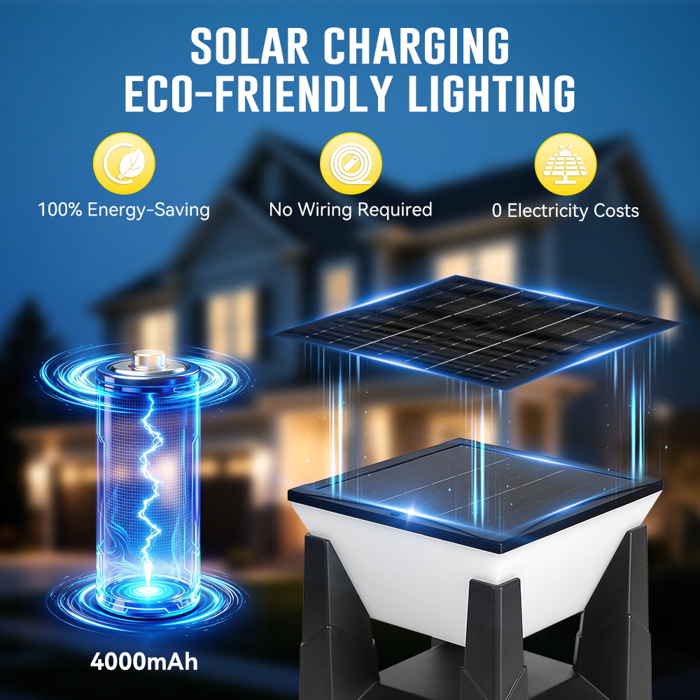 Lampu Tiang Tenaga Surya 3 War - Smart Garden Fence ulasan dan harga