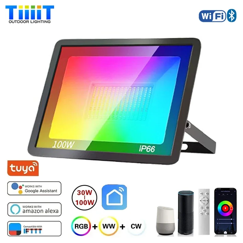 Lampu Sorot RGB TUYA Kontrol S - Smart Garden Drawing ulasan dan harga