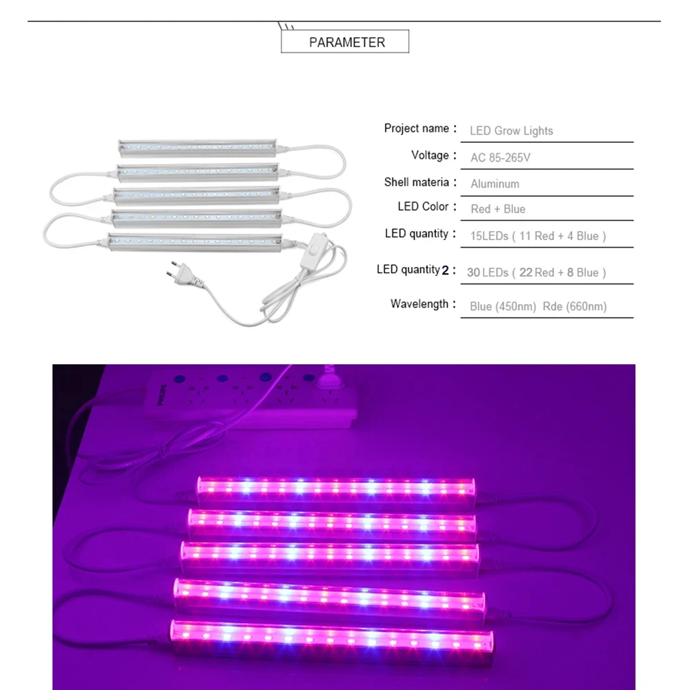 Lampu LED 12 Inci untuk Tanama - Led Plant Light Strip ulasan dan harga