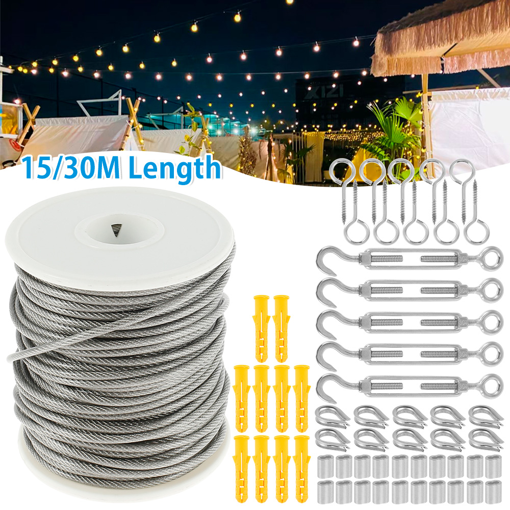 Tali kabel kawat baja tahan ka - Smart Garden Fence ulasan dan harga