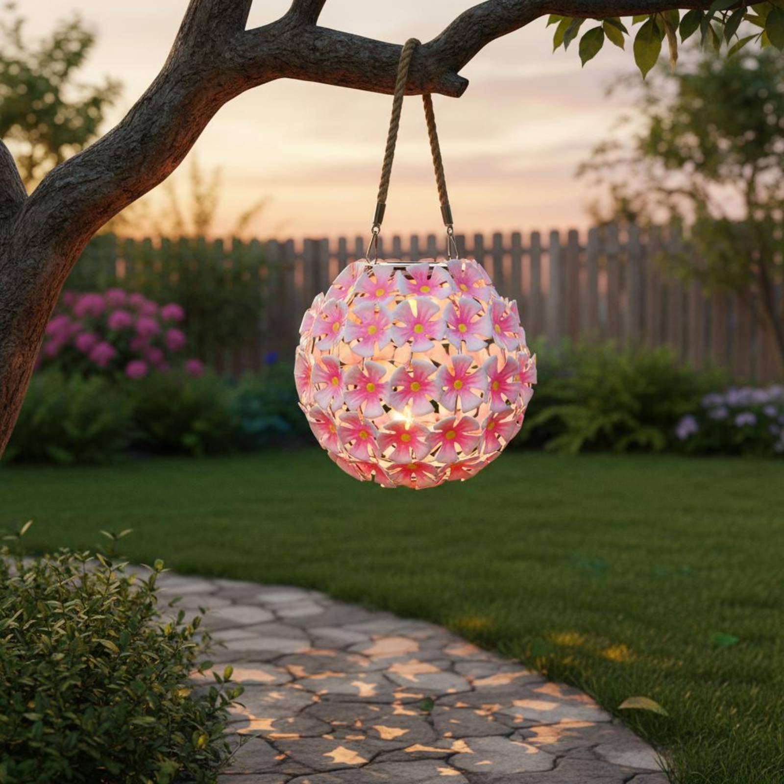 Lentera Bunga Gantung Lampu Bu - Smart Garden Lanterns ulasan dan harga